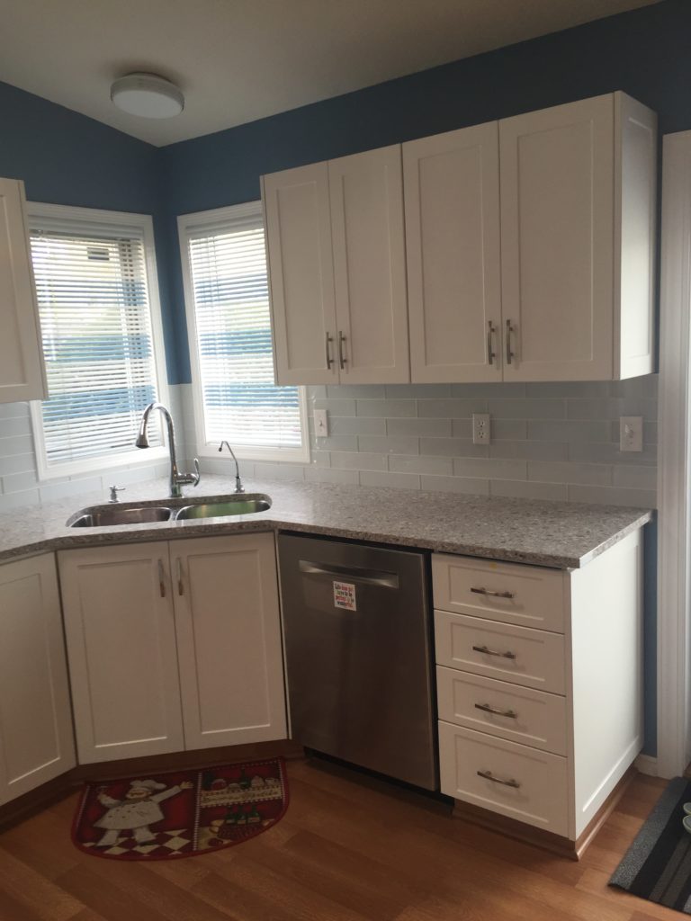 white cabinets