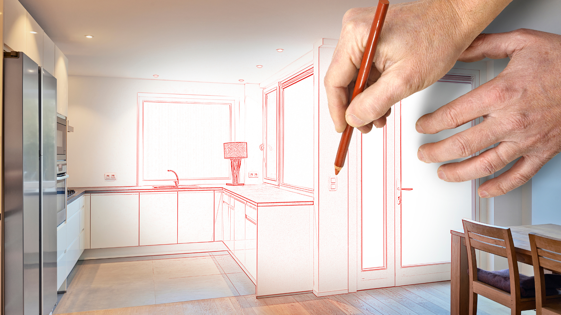 General contractor renovation plan drawing
